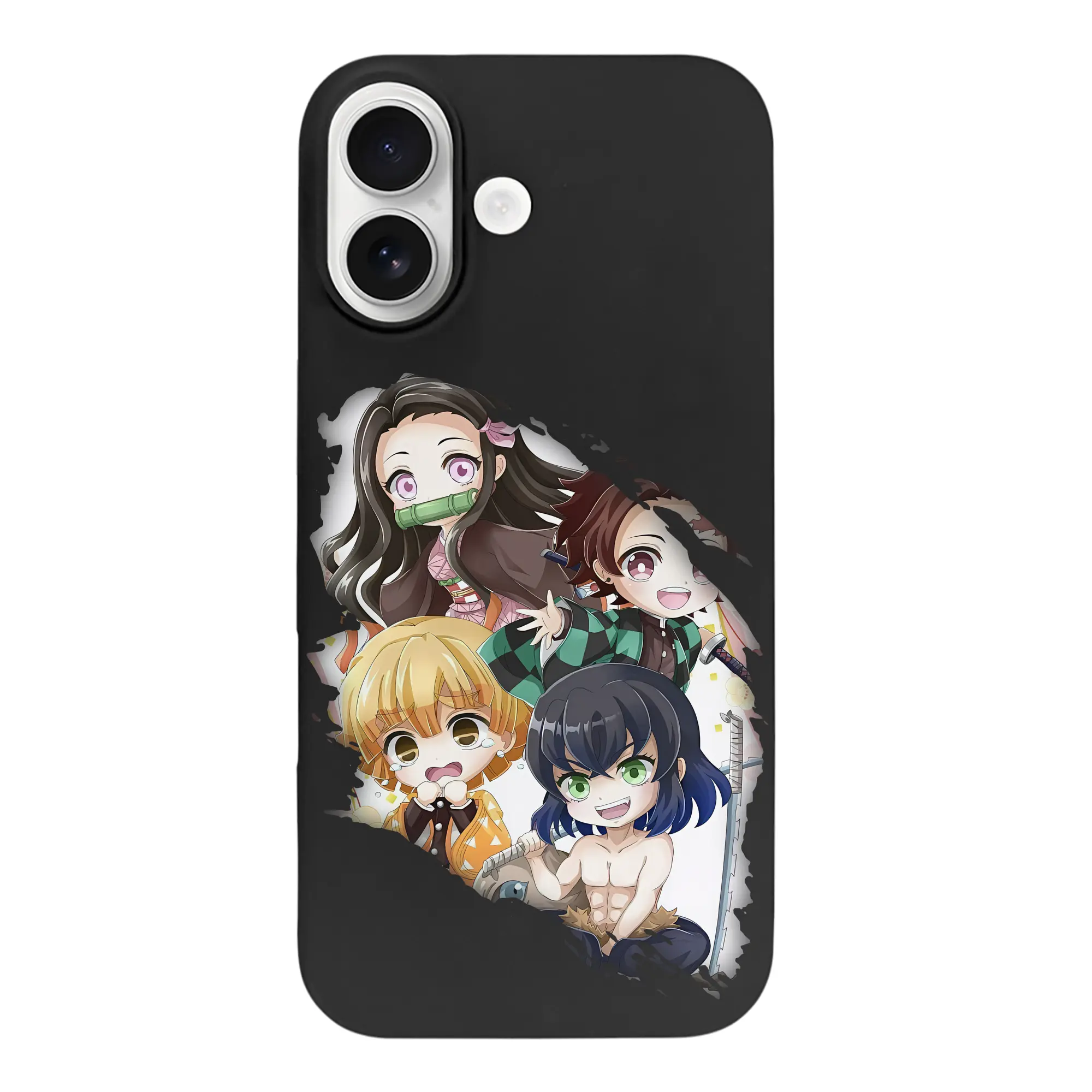 鬼滅の刃 グッズ,竈門 禰豆子 - iPhone 17 シリーズ シリコンケース 薄型 耐衝撃 指紋防止 ソフトタッチカバー 精密フィット 傷防止 保護ケース iPhone 17/17 Air/17 Pro/17 Pro Max 対応